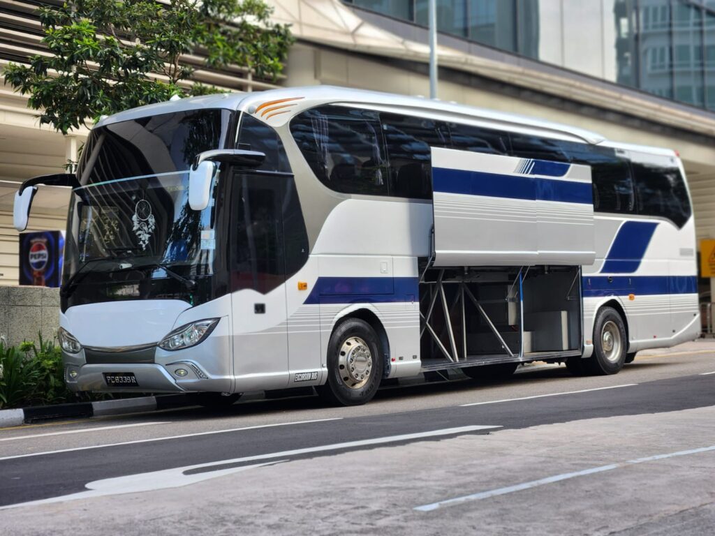 13, 23, 40, 45, or 49-seater bus